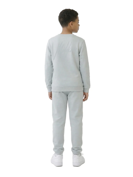 Malelions Malelions Kids Striped Signature Sweater - Ocean Grey