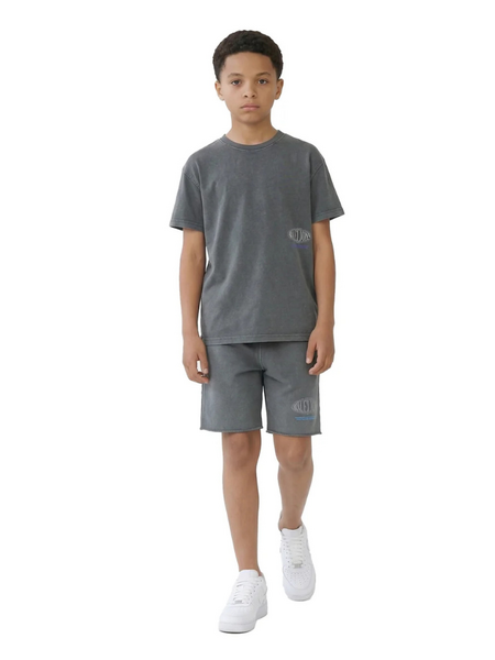 Malelions Malelions Kids Relaxed White Heron T-Shirt - Acid Wash