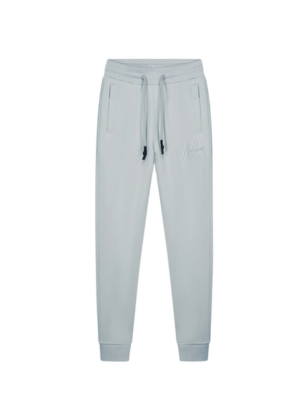 Malelions Kids Striped Signature Sweatpants - Ocean Grey