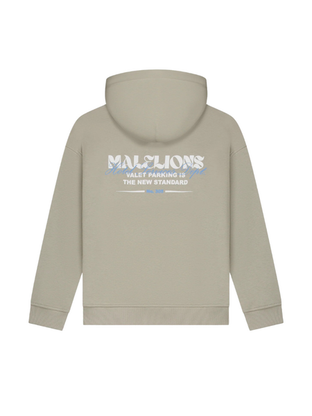 Malelions Malelions Kids Relaxed Valet Zip Hoodie - Olive Green