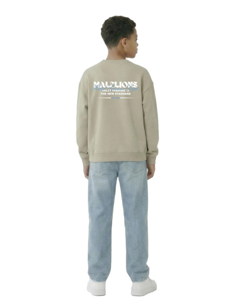 Malelions Kids Relaxed Valet Sweater - Olive Green Malelions Malelions Kids Relaxed Valet Sweater - Olive Green
