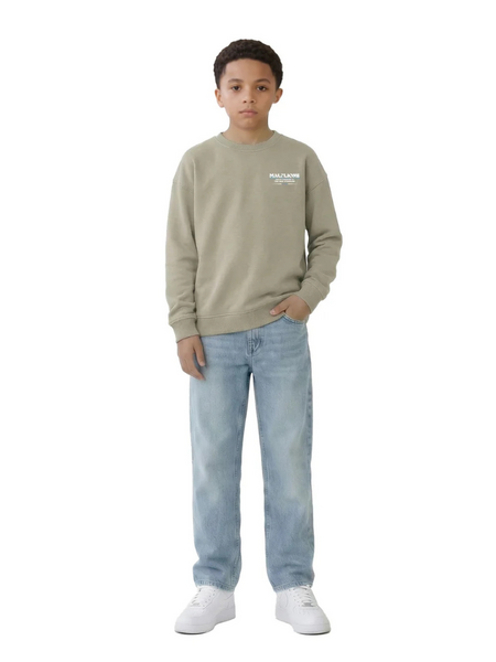 Malelions Kids Relaxed Valet Sweater - Olive Green Malelions Malelions Kids Relaxed Valet Sweater - Olive Green