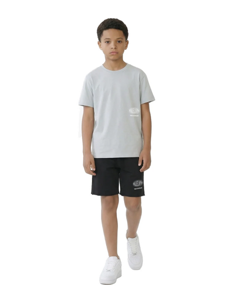 Malelions Malelions Kids Relaxed White Heron T-Shirt - Ocean Grey