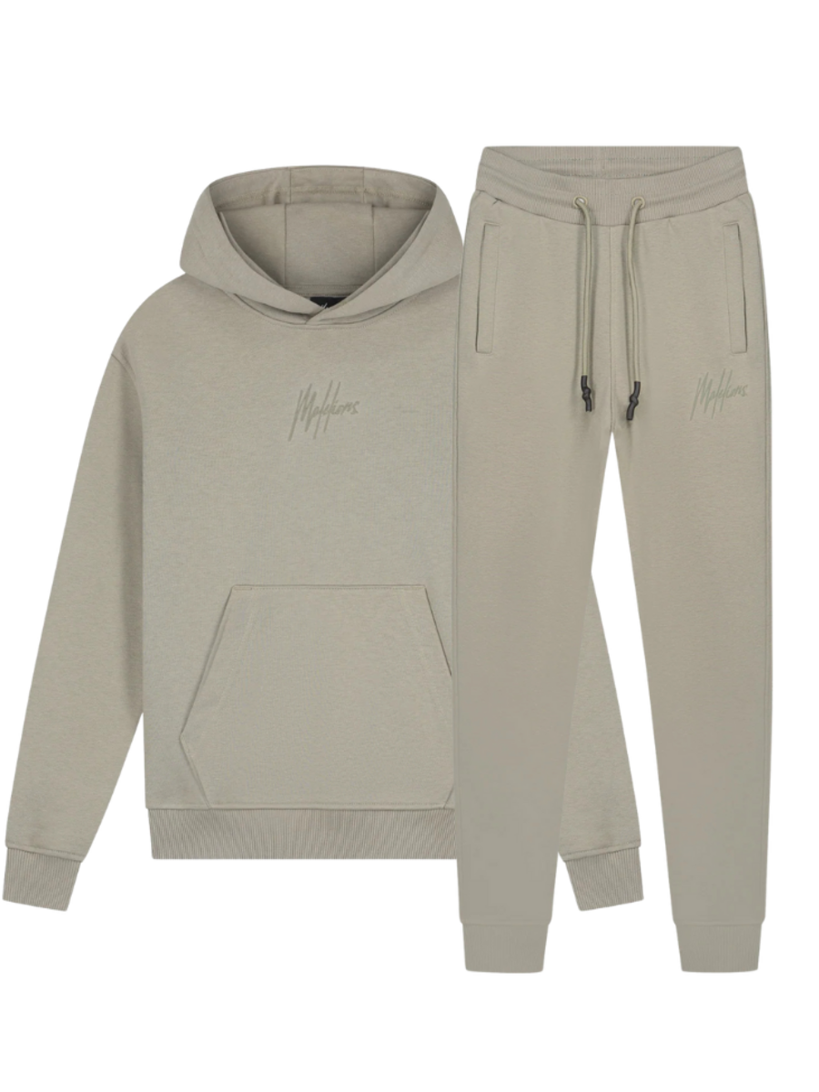 Malelions Kids Striped Signature Combi-set - Olive Green Malelions Malelions Kids Striped Signature Combi-set - Olive Green