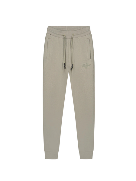 Malelions Kids Striped Signature Sweatpants - Olive Green