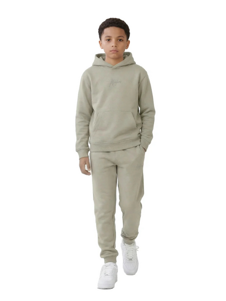 Malelions Kids Striped Signature Sweatpants - Olive Green Malelions Malelions Kids Striped Signature Sweatpants - Olive Green