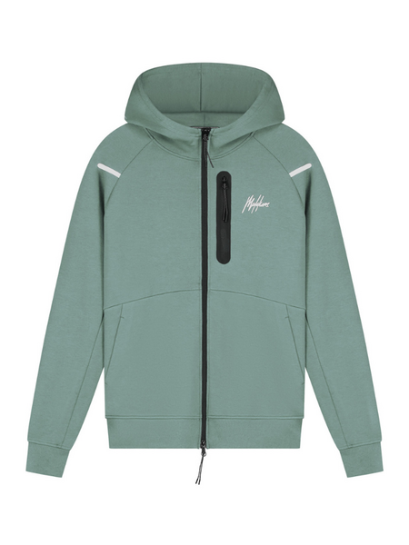Malelions Malelions Sport Counter Zip Hoodie - Green Malelions Sport Counter Zip Hoodie - Green