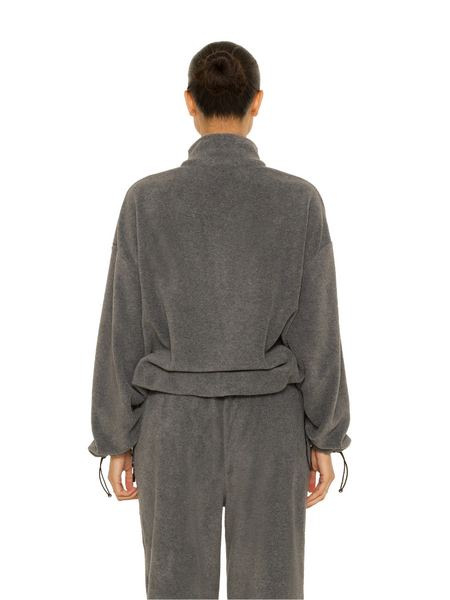 La Sisters La Sisters Fleece Zip Up Jacket - Grijs