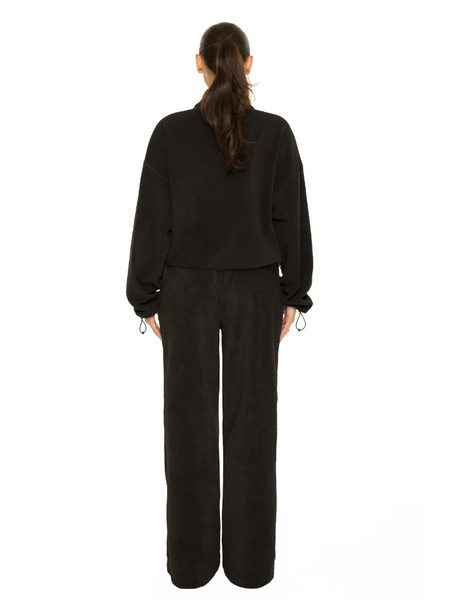 La Sisters La Sisters Fleece Straight leg Sweatpants - Black