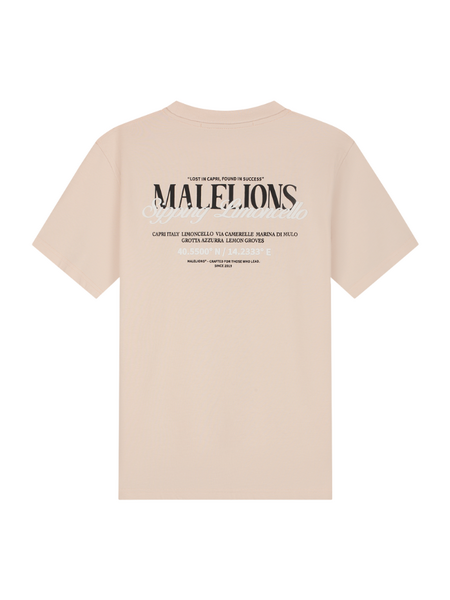 Malelions Malelions Sipping Limoncello T-Shirt - Light Pink