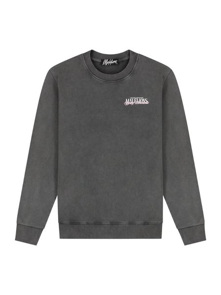 Malelions Sipping Limoncello Sweater - Acid Wash