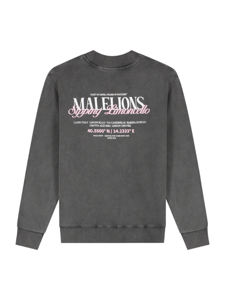Malelions Malelions Sipping Limoncello Sweater - Acid Wash