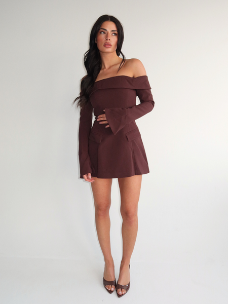 Unique The Label Emily Dress - Chocolate