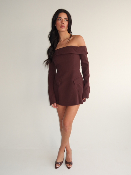 Unique The Label Unique The Label Emily Dress - Chocolate