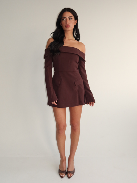 Unique The Label Unique The Label Emily Dress - Chocolate