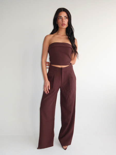 Unique The Label Jodie Pantalon - Chocolate