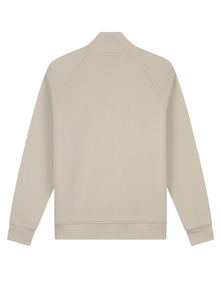 Malelions Malelions Sport Logo Raglan Half Zip Sweater - Beige