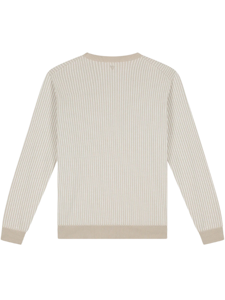 Pure Path Pure Path Ladder Stitch Knitted Crewneck - Sand