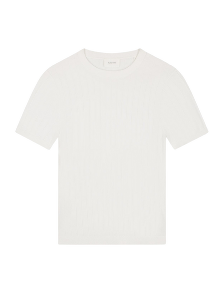 Pure Path Dropneedle Knitted T-shirt - off white
