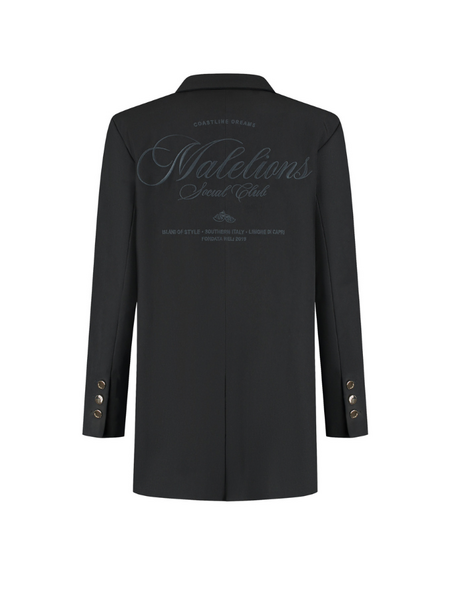 Malelions Malelions Women Oversized Social Club Blazer - Black