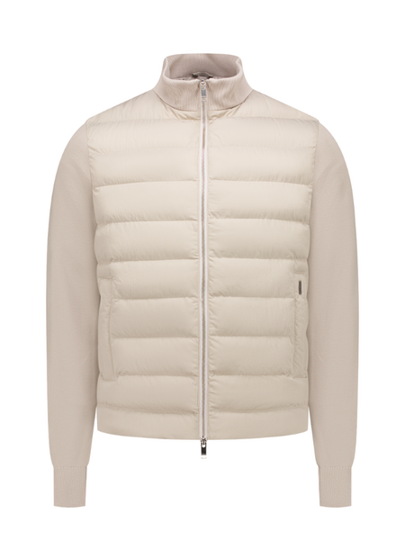 Malelions Knitted Hybrid Jacket - Light Taupe
