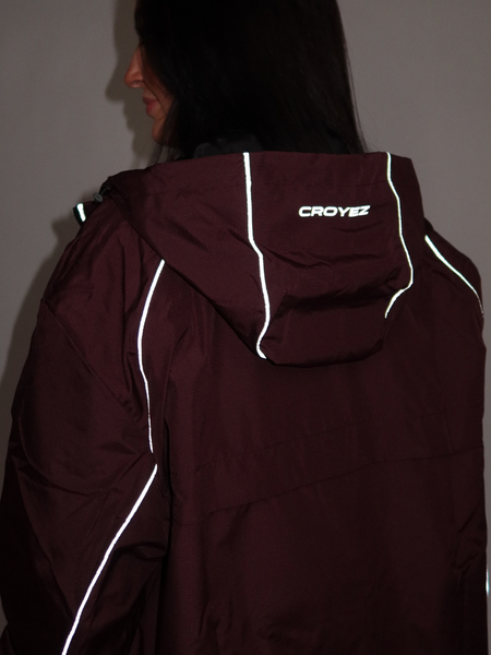Croyez Croyez Women Parachute Ripstop Jacket - Burgundy