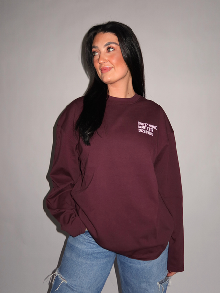 Croyez Women Classique Longsleeve - Burgundy