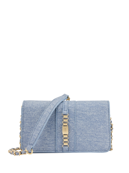 Nikkie Paxing Denim Clutch - Smokey Blue