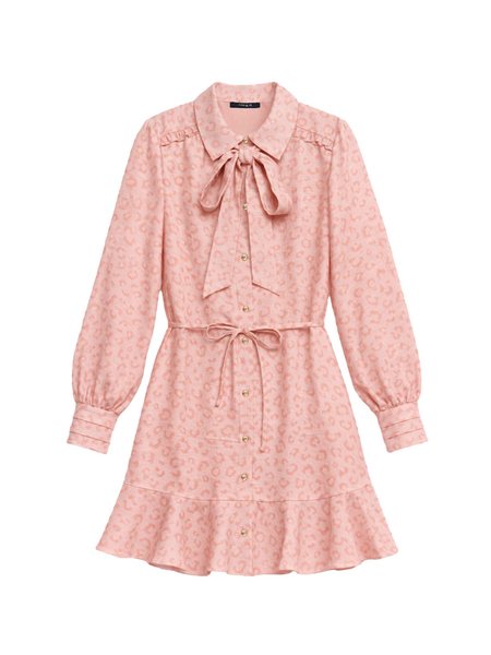 Nikkie Pragues Leopard Dress - Blush