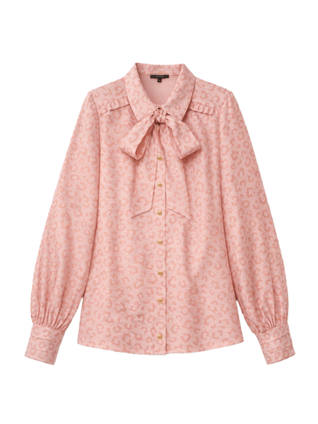 Nikkie Pragues Leopard Blouse - Blush
