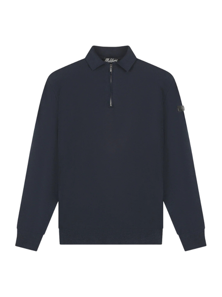 Malelions Knitted Longsleeve Zip - Navy