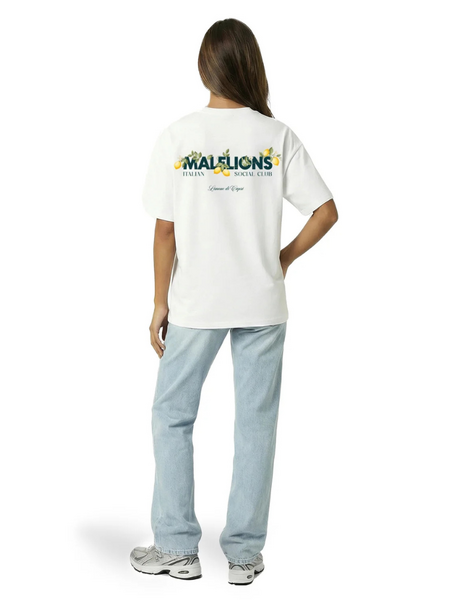 Malelions Malelions Women Limone Di Capri Overshirt T-Shirt - White
