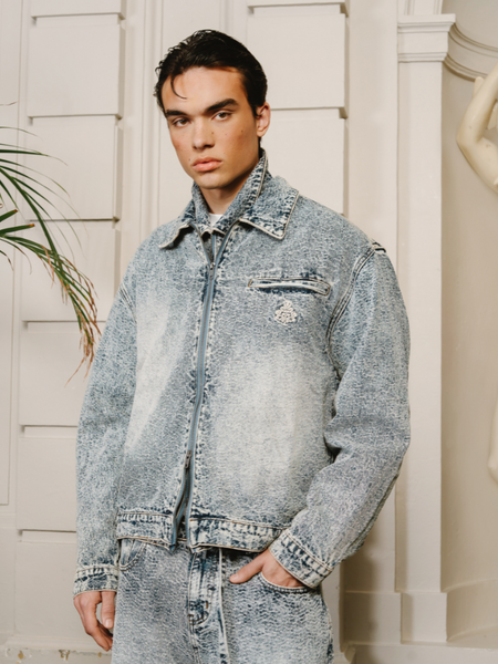 Don't Waste Culture Don't Waste Culture Querine Jacket - Mid Blue