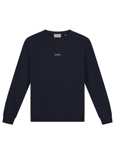 Pure Path Pure Path Trio of Flowers Sweater - Dark Navy