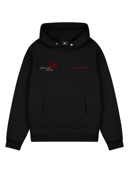 JorCustom JorCustom Heart Always Wins Oversized Hoodie - Black