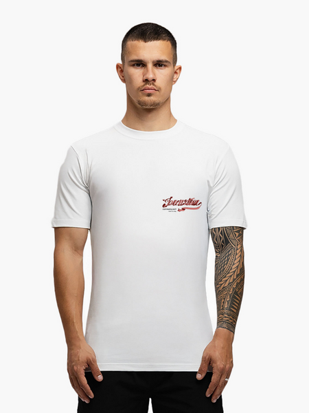 JorCustom JorCustom Swirl Slim Fit T-Shirt - White