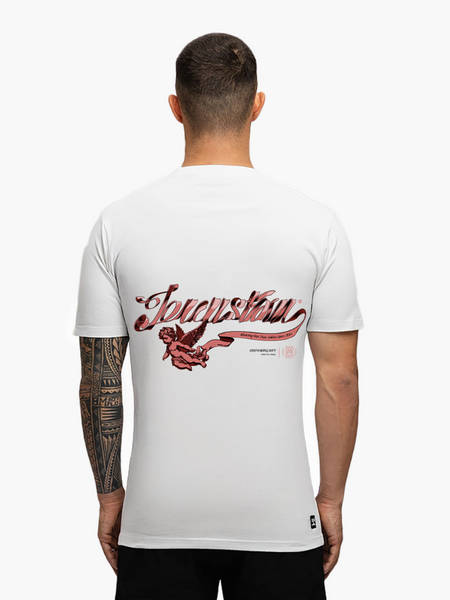JorCustom JorCustom Swirl Slim Fit T-Shirt - White