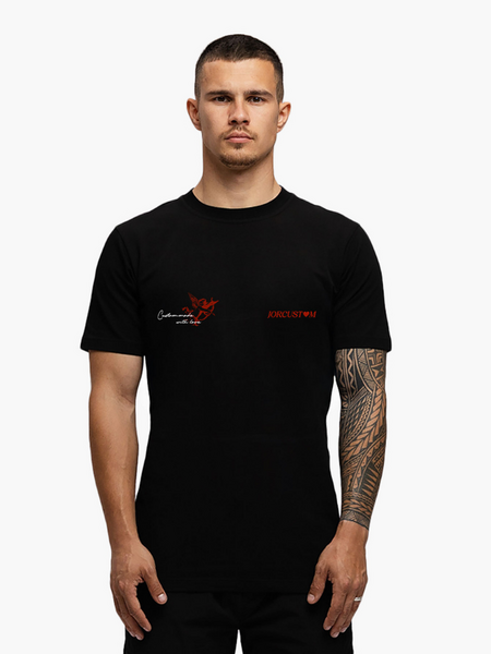 JorCustom JorCustom Heart Always Wins Slim Fit T-Shirt - Black