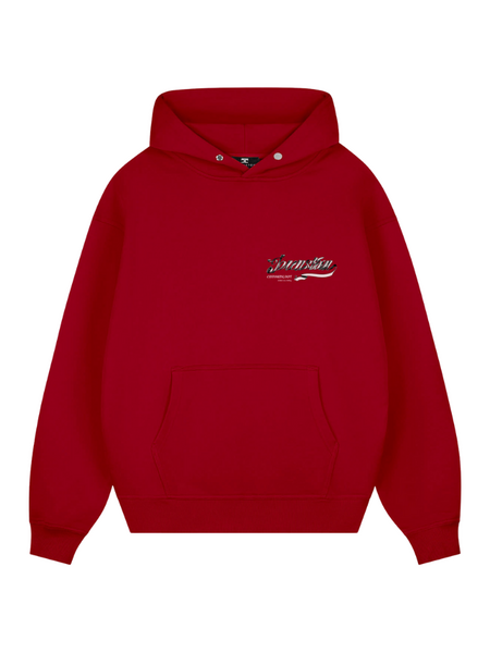 JorCustom JorCustom Swirl Oversized Hoodie - Red