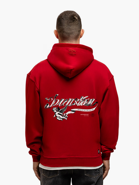 JorCustom JorCustom Swirl Oversized Hoodie - Red