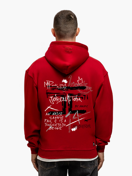 JorCustom JorCustom Artist Oversized Hoodie - Red