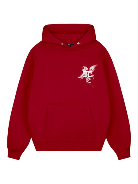 JorCustom JorCustom Above All Limits Oversized Hoodie - Red