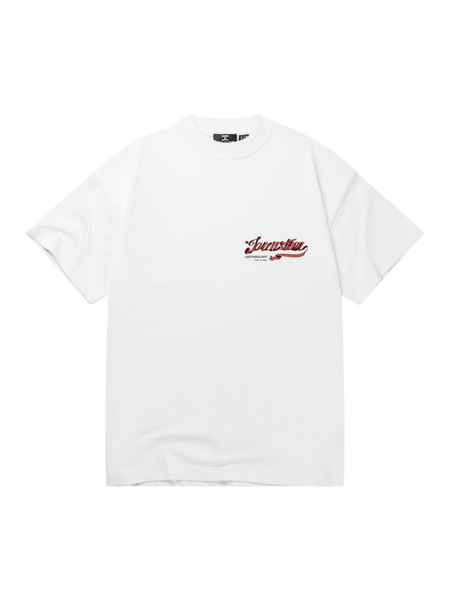 JorCustom JorCustom Swirl Loose Fit T-Shirt - White