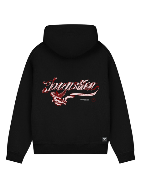 JorCustom Swirl Zipped Hoodie - Black
