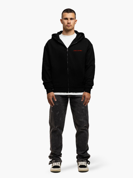 JorCustom JorCustom Heart Always Wins Zipped Hoodie - Black