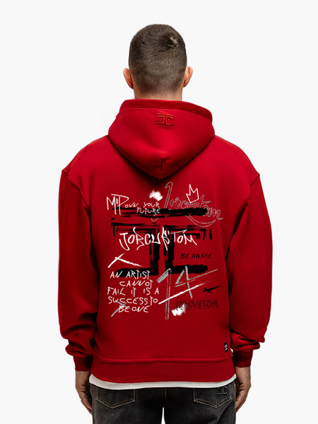 JorCustom JorCustom Artist Zipped Hoodie - Red