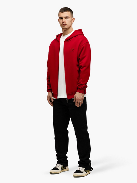 JorCustom JorCustom Above All Limits Zipped Hoodie - Red