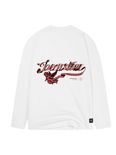 JorCustom Swirl Longsleeve T-Shirt - White