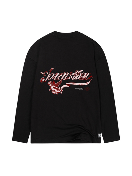 JorCustom Swirl Longsleeve T-Shirt - Black
