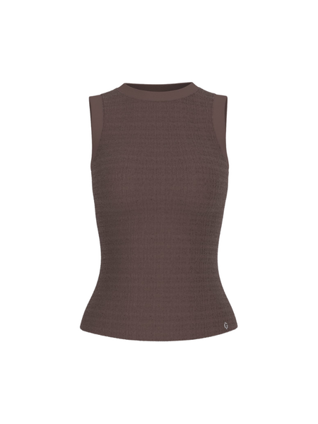 Guess SL Francine Smock Top - Coarse Brown Multi